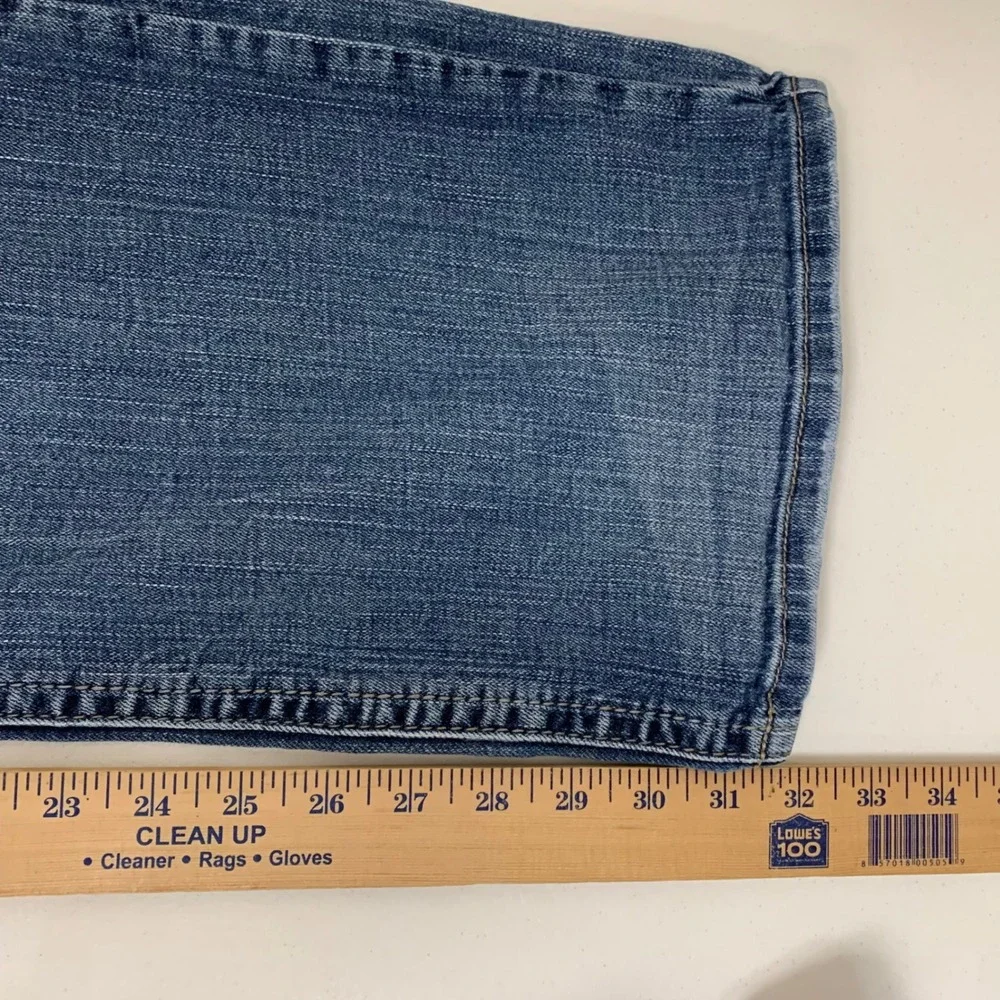 Silver Jeans Co Gordie Jeans Mens 36x34 Blue Loose Fit Straight Leg M83456LDS328